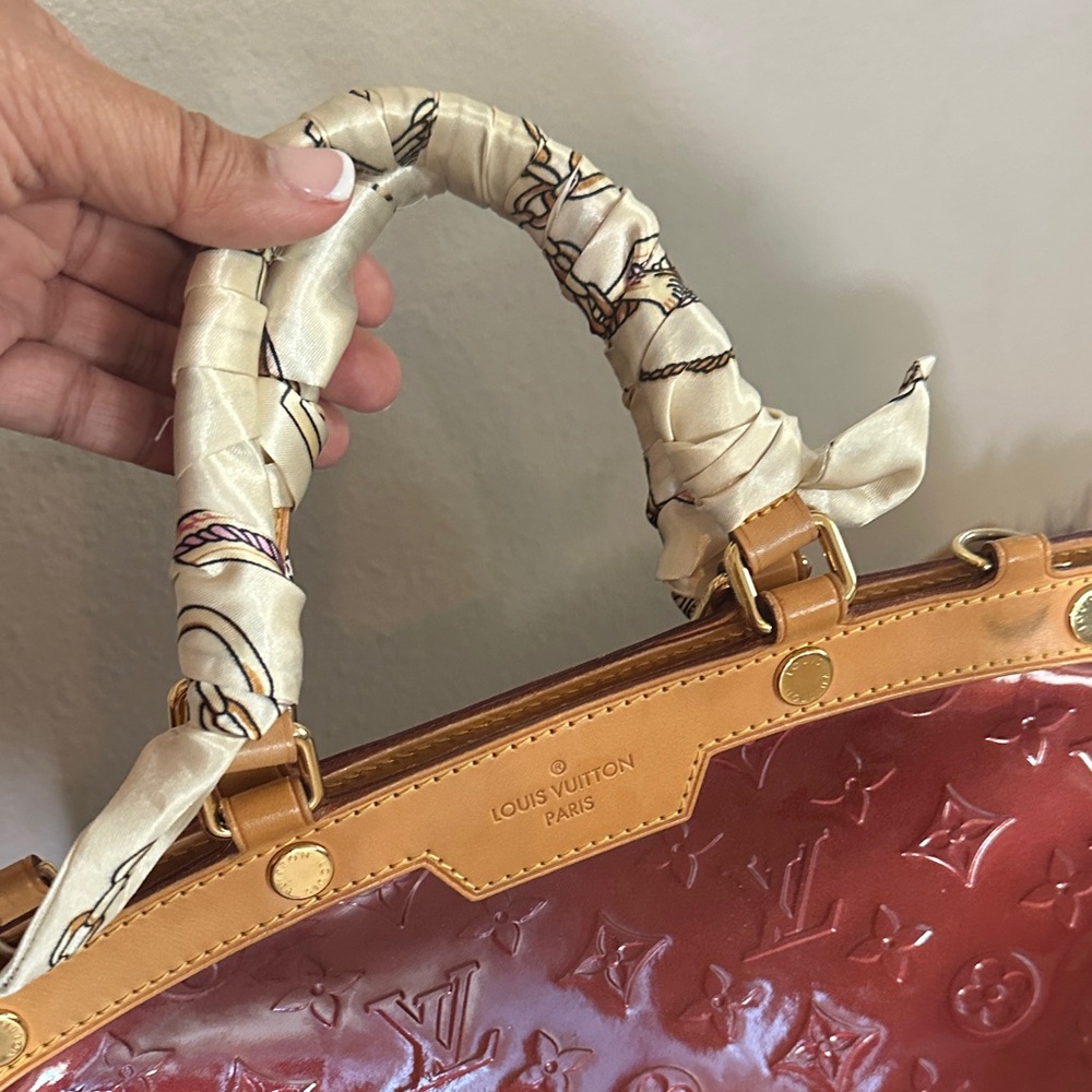 Louis Vuitton Shimmering Red Satchel - Picture 2 of 11